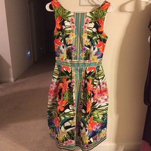 Maggy London multicolored floral sleeveless dress